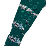 Knee-Grip Green Dinos Convertible Footie