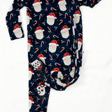 Knee-Grip Santa Convertible Footie