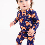 Highland Cow Holiday Convertible Footie