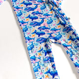 Knee-Grip Ocean Slumber Convertible Footie