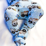 Knee-Grip Hanukkah Construction Convertible Footie