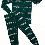 Green Dinos Two-Piece PJs