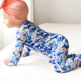 Knee-Grip Ocean Slumber Convertible Footie