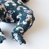 Knee-Grip Rainbow Safari Convertible Footie