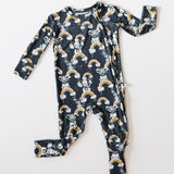 Knee-Grip Rainbow Safari Convertible Footie