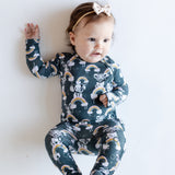Knee-Grip Rainbow Safari Convertible Footie